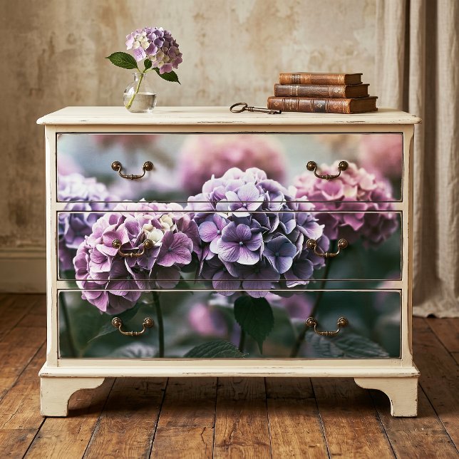 Papier Mousseline Hydrangea Découpage Pompom Lavande Poussiéreuse At (Créateur téléchargé)