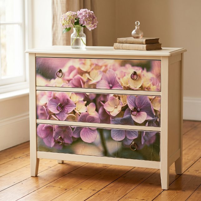 Papier Mousseline Hydrangea Découpe Ensoleillée Lavande Jaune (Créateur téléchargé)