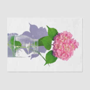 Papier Mousseline Hydrangée rose rose fleur rose