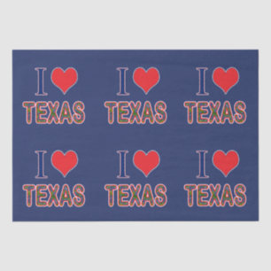 Papier Mousseline I (Coeur) Love Texas Bluebonnet