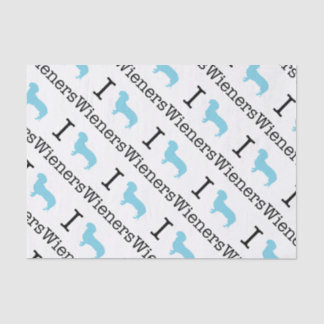 Papier Mousseline I Heart Wieners