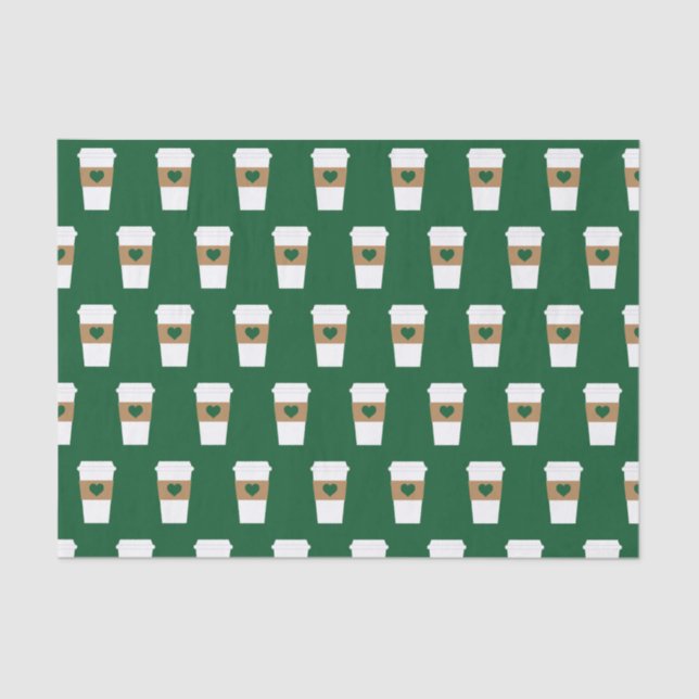 Papier Mousseline I Love Coffee Coffee Disposable Cup (Recto)