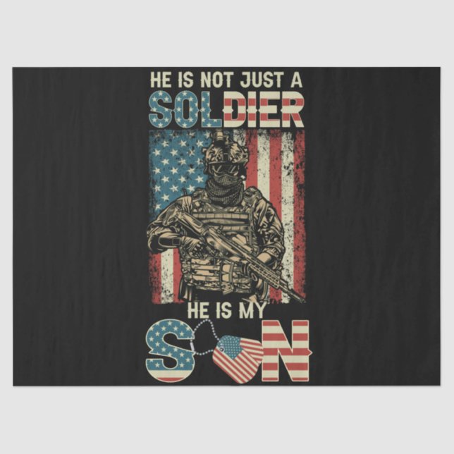 Papier Mousseline Il n'est pas seulement un soldat, il est mon fils (Recto)