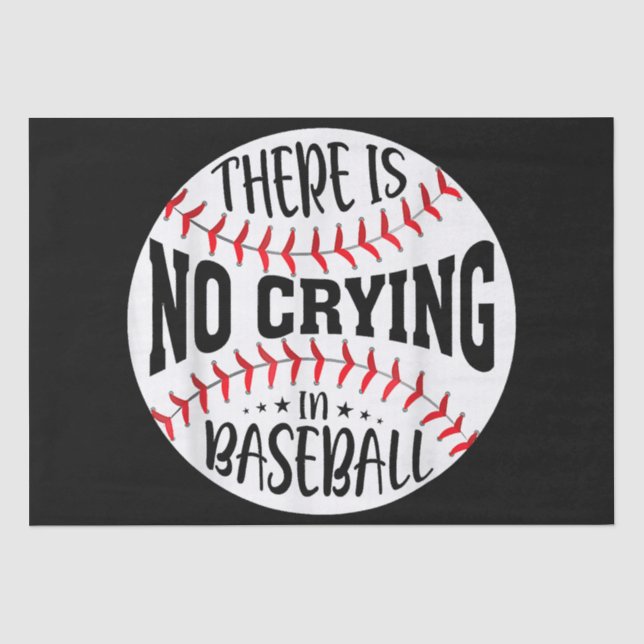 Papier Mousseline Il N'Y A Pas De Pleurage Au Baseball (Recto)