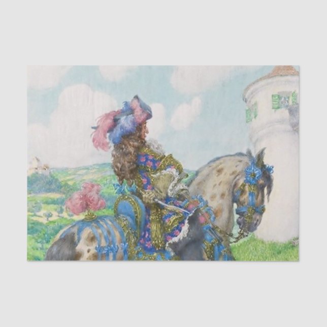 Papier Mousseline "Il vient un Gentleman" par Heinrich Lefler (Recto)