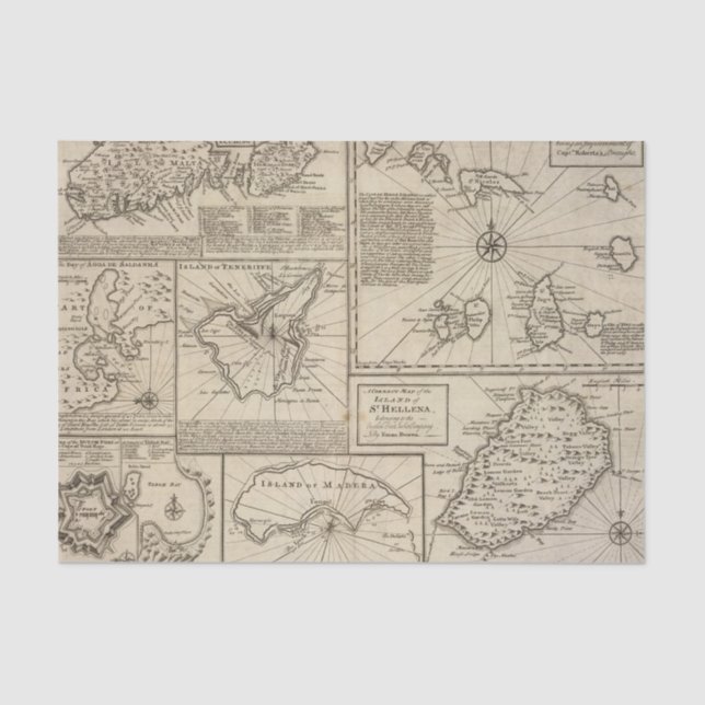 Papier Mousseline Îles africaines (Recto)