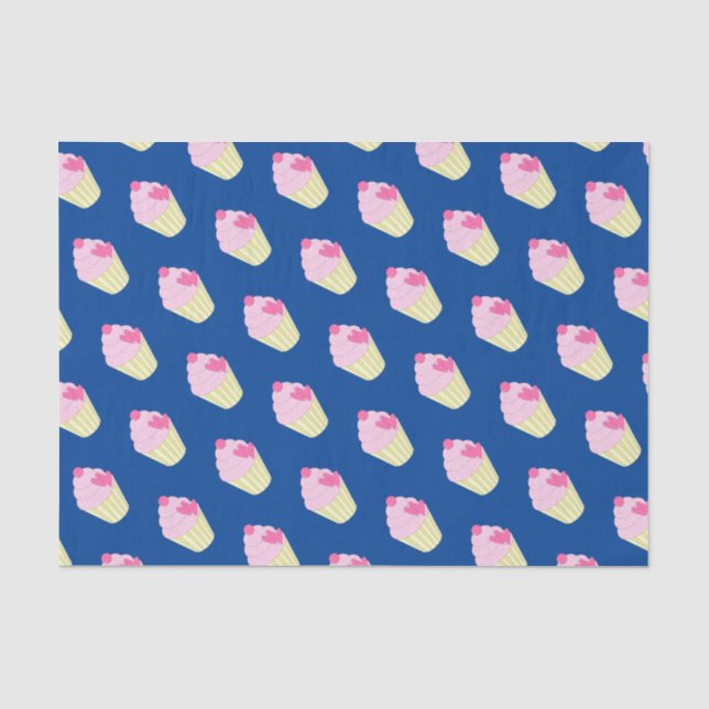 Papier Mousseline illusima Bleu foncé (Recto)
