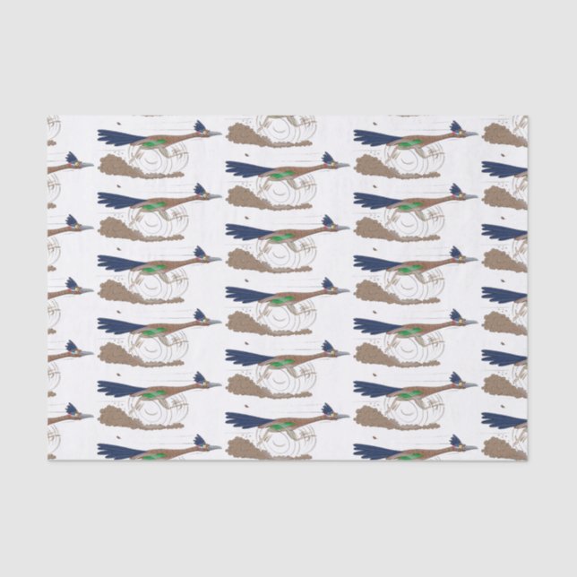 Papier Mousseline Illustration amusante de la caricature d'oiseau du (Recto)