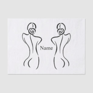 Papier Mousseline Illustration d'art féminin Thunder_Cove