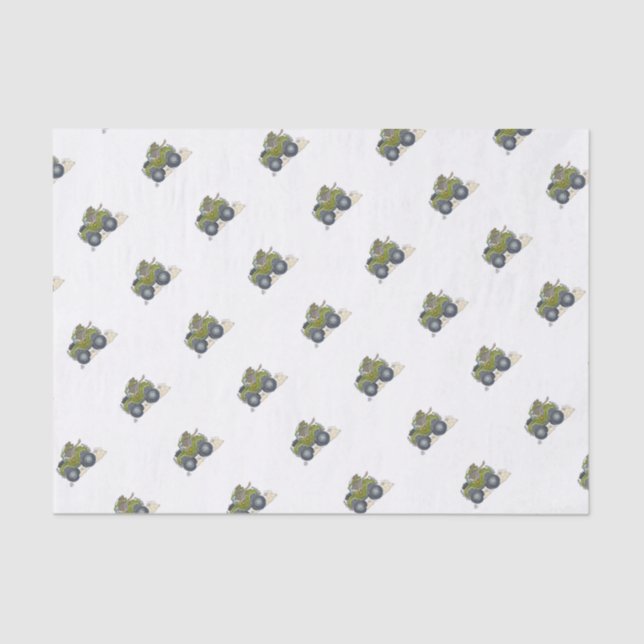 Papier Mousseline Illustration de bande dessinée d'un éléphant (Recto)