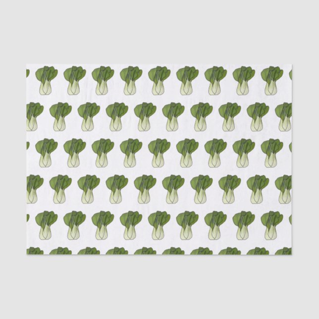Papier Mousseline Illustration de Bok choy (Recto)