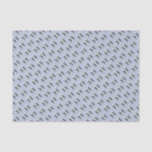 Papier Mousseline Illustration de cadeau de Buffalo bleu sur Blue<br><div class="desc">Ce motif cadeau en plaid de buffle bleu est conçu pour correspondre aux designs de la Collection Gnome Bleu Cute.</div>