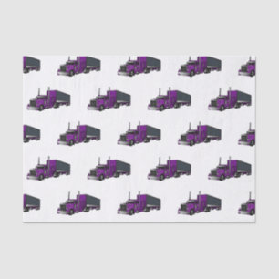 Papier Mousseline Illustration de camion semi-remorque