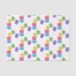Papier Mousseline Illustration de caricature de macarons marrant mig