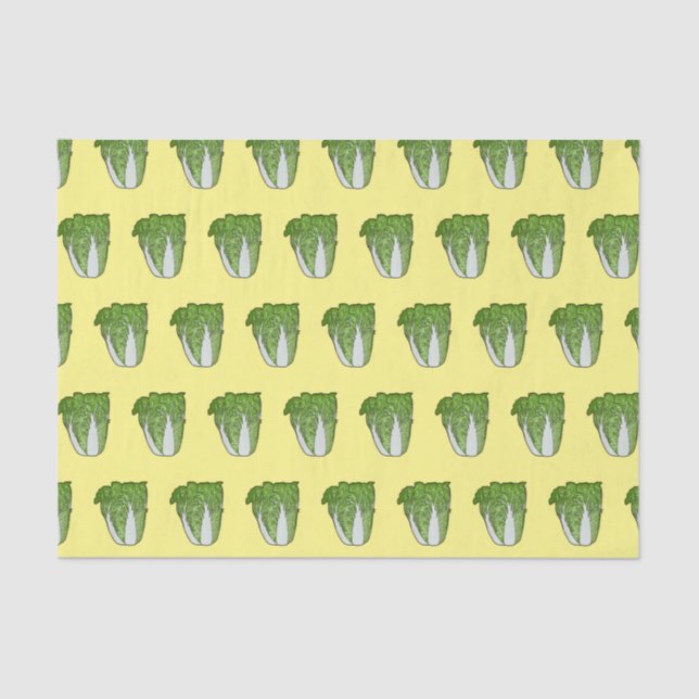 Papier Mousseline Illustration de chou chinois (Recto)