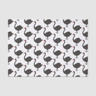 Papier Mousseline Illustration de cygne noir