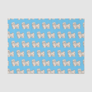 Papier Mousseline Illustration de dessin de chien de Havan
