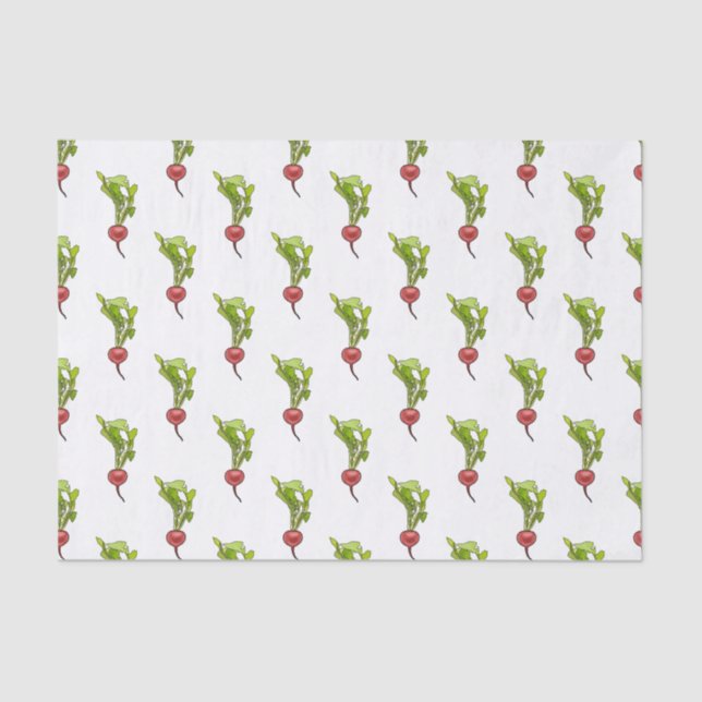 Papier Mousseline Illustration de dessin Radish (Recto)