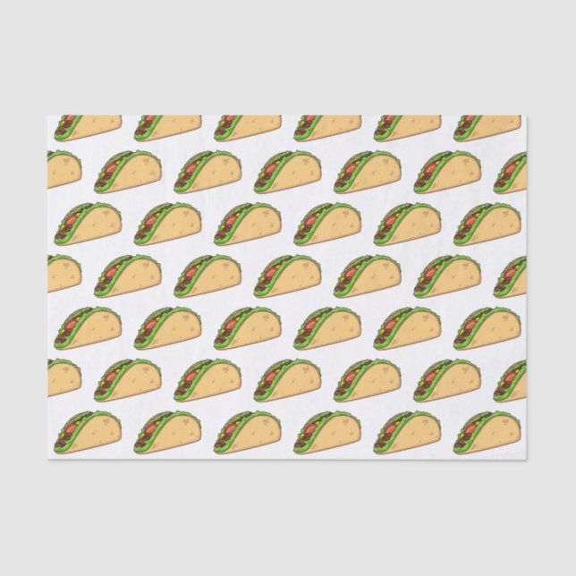 Papier Mousseline Illustration de dessin sur Taco (Recto)