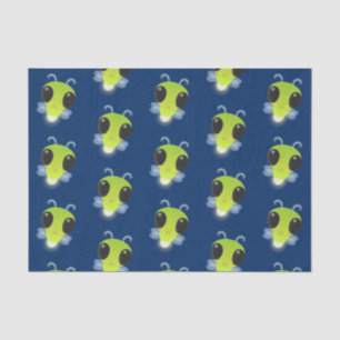 Papier Mousseline Illustration de la luciole vert mou