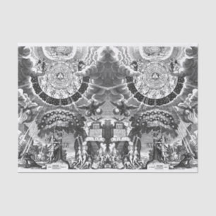 Papier Mousseline Illustration de l'alchimie Vintage