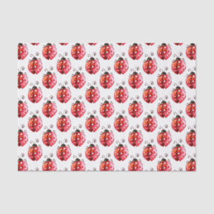Papier Mousseline Illustration de l'aquarelle Lady Bug Motif sans co