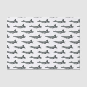Papier Mousseline Illustration de l'avion de chasse