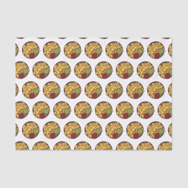 Papier Mousseline Illustration de Nachos (Recto)