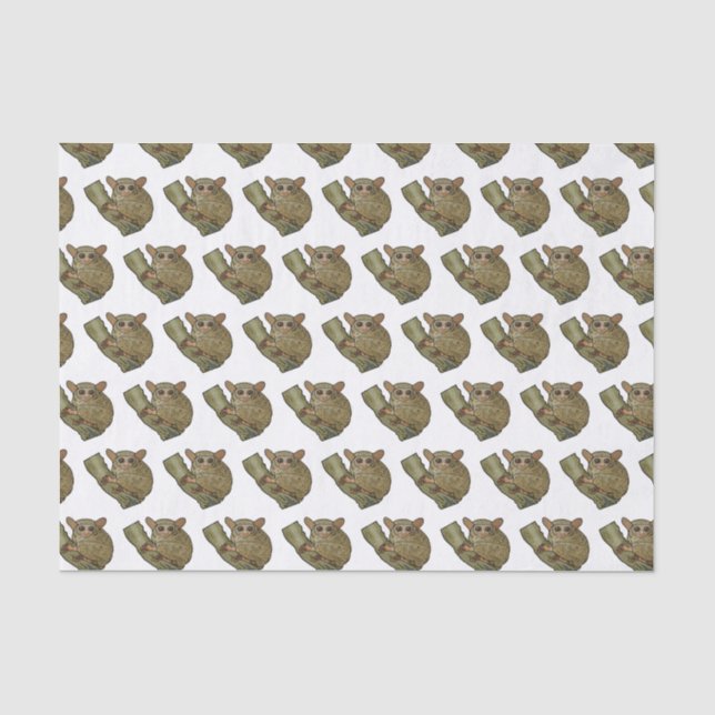 Papier Mousseline Illustration de Tarsier (Recto)