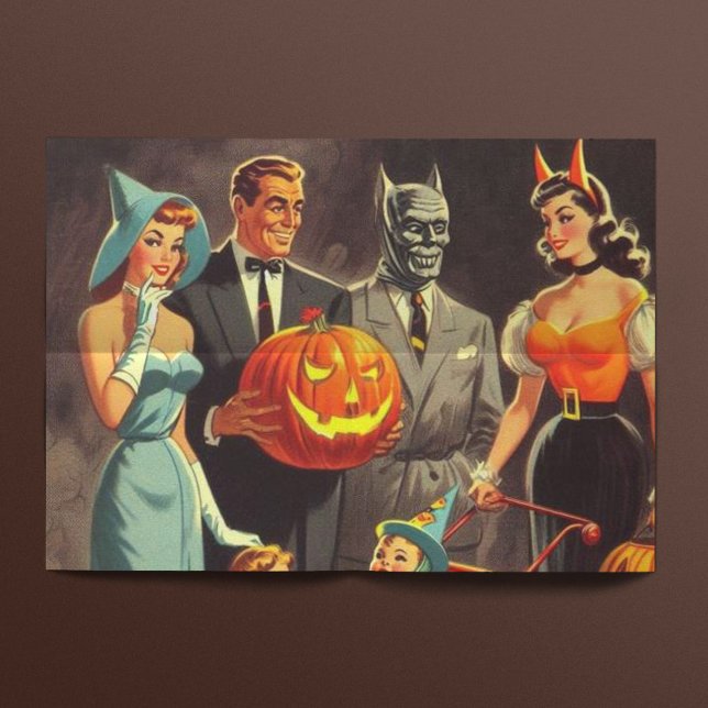 Papier Mousseline Illustration d'Halloween vintage (Créateur téléchargé)
