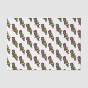 Papier Mousseline Illustration d'oiseau perroquet à tête de faucon