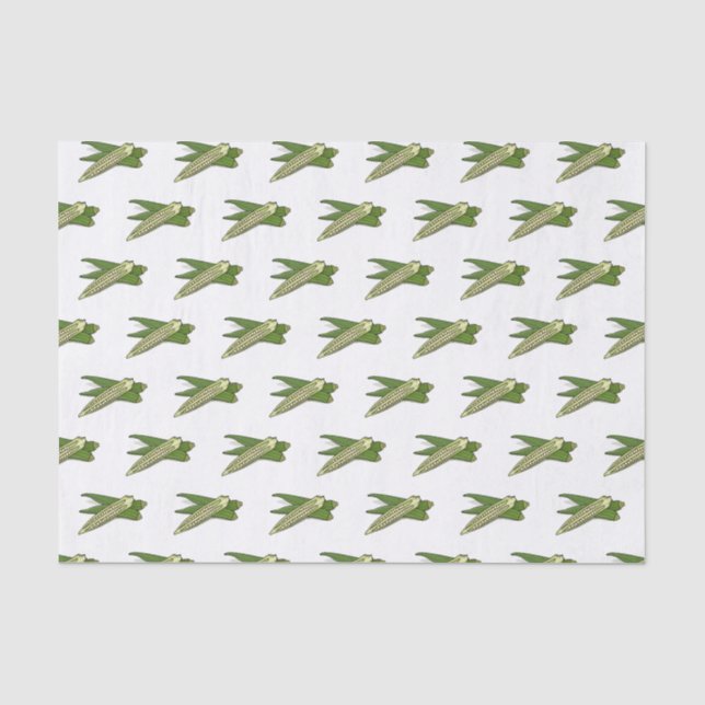 Papier Mousseline Illustration d'Okra (Recto)