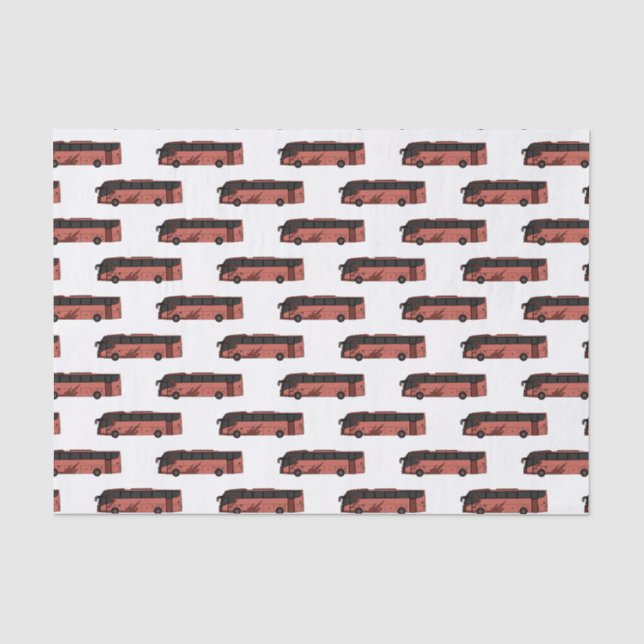 Papier Mousseline Illustration du bus (Recto)