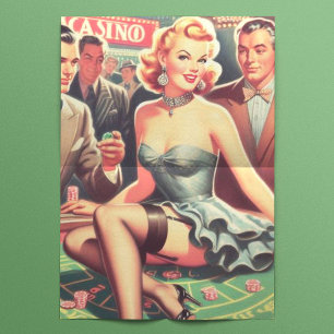 Papier Mousseline Illustration du casino vintage