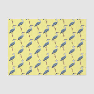 Papier Mousseline Illustration du grand héron bleu