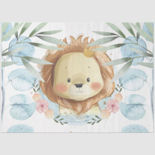 Papier Mousseline Illustration du lion mignon