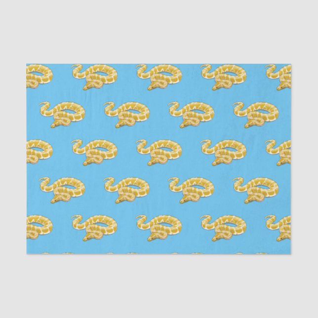 Papier Mousseline Illustration du serpent python birman (Recto)