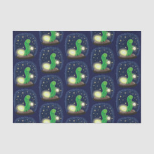 Papier Mousseline Illustration du ver vert mou