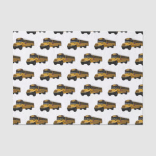 Papier Mousseline Illustration d'un autobus scolaire