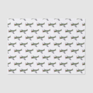 Papier Mousseline Illustration d'un avion militaire