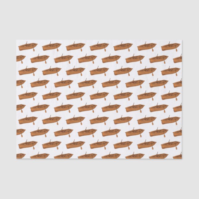 Papier Mousseline Illustration d'un bateau à roues (Recto)