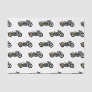 Papier Mousseline Illustration d'une moto de croiseur militaire