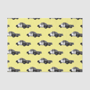 Papier Mousseline Illustration d'une voiture de police