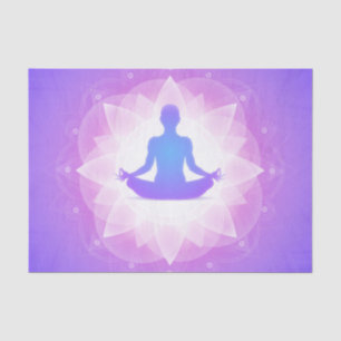 Papier Mousseline Illustration florale pourpre d'art d'harmonie de