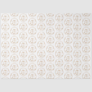 Papier Mousseline Illustration Gold de la boîte cadeau