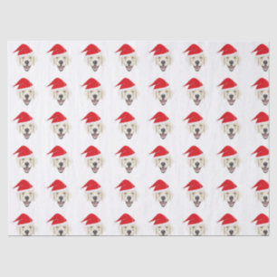 Papier Mousseline Illustration golden retriever avec chapeau de Père