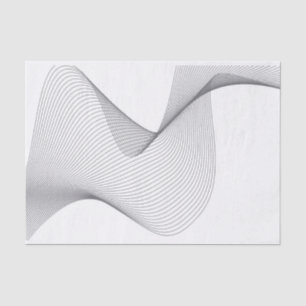 Papier Mousseline Illustration moderne, simple et futuriste des ondu