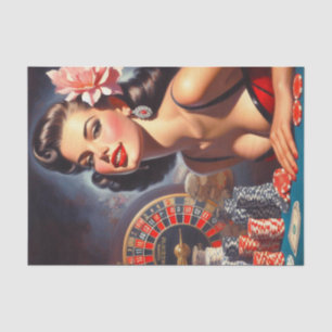 Papier Mousseline Illustration vintage de la carte de crédit Casino