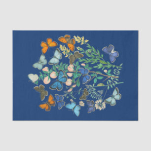 Papier Mousseline Illustration vintage de la faune - Jardin des papi