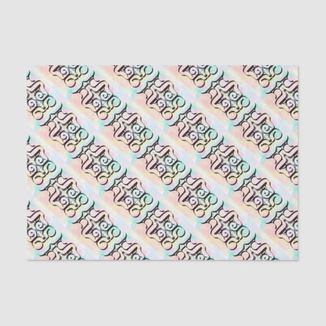 Papier Mousseline illustrations de couleurs (Recto)